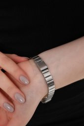 Lilith Roma Rakam Siyah Kadran Gümüş Kordon Kadın Kol Saati thumbnail 7