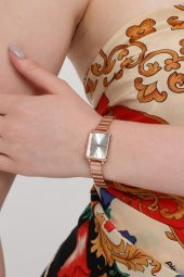 Asteria Gümüş Kadran Rose Kordon Kadın Kol Saati thumbnail 4