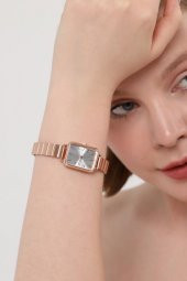 Asteria Gümüş Kadran Rose Kordon Kadın Kol Saati thumbnail 7