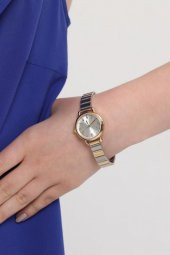 Demeter Gümüş Kadran Gold-Gümüş Kordon Kadın Kol Saati thumbnail 2