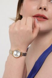 Demeter Gümüş Kadran Gold-Gümüş Kordon Kadın Kol Saati thumbnail 6