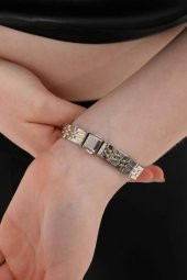 Luna Gümüş Kadran Gold Gümüş Kordon Kadın Kol Saati - 8