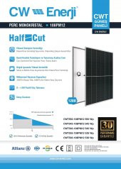 CW Enerji 545 Watt Halfcut Multibusbar Monokristal Güneş Paneli 31 Adet 1 Palet - 2