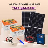 Yapı Solar 3 Kw Mppt Eco Bağ Evi Hazır Güneş Enerjisi Paketi Tak Çalıştır - 1