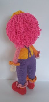 Yamalı Şirin Palyaço Amigurumi Organik Oyuncak - 4
