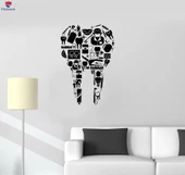 Dekoratif Çıkartma Diş Hekimi Araçları Diş Hekimliği Diş Kliniği Duvar Çıkartmaları Benzersiz Hediyelik - 1