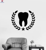 Dekoratif Duvar Sticker Diş Kliniği Diş Logosu Diş Hekimi Çıkartmaları - 1