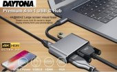Technow CF02 Macbook Uyumlu Type-C™ To 4K Ultra Hd 1080p Hdmı/ Vga/ Pd Şarj/ USB 3.0 4IN1 Çevirici - 4