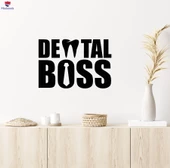 Dekoratif Duvar Sticker Diş Patron Stomatoloji Diş Hekimi Kliniği Diş Çıkartmaları - 1