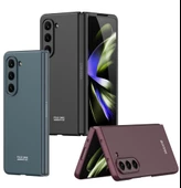 Samsung Galaxy Z Fold 5 Kılıf Sert Renkli Kıpta Kapak - 8