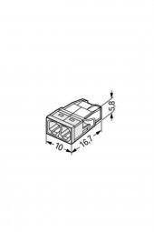 Wago Buat Klemensi 2x2,5 MM (100 ad) WG2273202 - 2