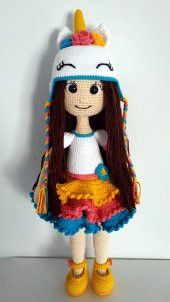 Unicorn Bebek Amigurumi Organik Oyuncak - 1