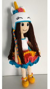 Unicorn Bebek Amigurumi Organik Oyuncak - 2
