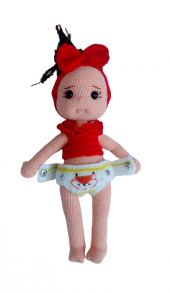 Bezli Bebek Amigurumi Organik Oyuncak - 1