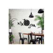 Kuş Tasarımlı Modern Dekoratif Ahşap Duvar Saati - 1