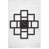 Plus Square Ahsap Duvar Saati 40x40 Cm - 1