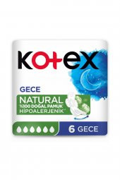 Kotex Ultra Natural Tekli Gece 6 Lı - 1