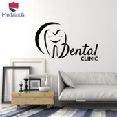 Dekoratif Duvar Sticker Sağlıklı Dişler Diş Hekimi Kliniği Diş Bakımı Çıkartmaları - 1