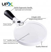 Upx 605B Led Işıklı El Tipi Büyüteç (3x 4,5x 25x Diopter) - 3