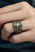 Zülfikar Kılıcı Desenli 925 Gümüş Erkek Yüzük thumbnail 1