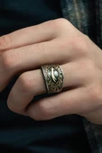 Zülfikar Kılıcı Desenli 925 Gümüş Erkek Yüzük thumbnail 3