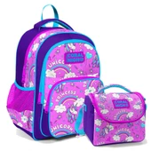 Coral High İlkokul Sırt Çantası ve Beslenme Çantası Seti - Kız Çocuk Unicorn thumbnail 1