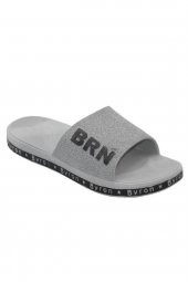 Brn Erkek Kaydırmaz Terlik Unisex Gri Kaymaz Terlik - 3