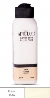 ARTDECO AKRİLİK BOYA 140 ML KREM Y-070R-3646 Ücretsiz Kargo - 1