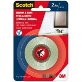 3M SCOTCH 4003 AYNA BANYO ÇİFT TRF. KÖPÜK BANT 2 KG - 19MM X 1,5 - 1