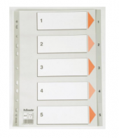 ESSELTE SEPARATÖR A4 1-5 RAKAM SLT-100103 - 1