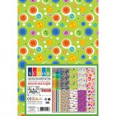 SÜDOR DESENLİ ELİŞİ KAĞIDI 23X33 90GR 10 DESEN ÜCRETSİZ KARGO - 1
