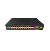 Uranium POE-2421SFP-300W 24 Port PoE + 2 Port Gigabit Uplink + 1 Port SFP Rackmount 300W PoE Swicth - 1