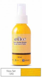 ARTDECO SPREY KUMAŞ BOYASI KOYU SARI 1202 100 ML ÜCRETSİZ KARGO - 1