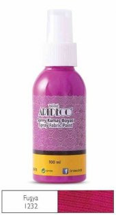 ARTDECO SPREY KUMAŞ BOYASI FUŞYA 1232 100 ML ÜCRETSİZ KARGO - 1