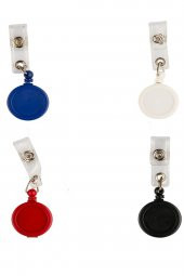 Plastik Yaka Kartı Tutucu Yoyo Yuvarlak 100 Adet - 1