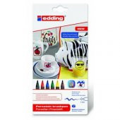 Edding 4200 Porselen Kalemi Standart Ana Renkler (6 lı Paket) - 1