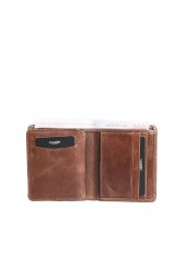 Guard Dustin Antik Kahverengi Hakiki Deri Erkek Cüzdanı P706 thumbnail 2