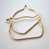 Metal Çanta Sapı Kedi thumbnail 1