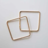 Metal Çanta Sapı // Gold Kare (Çift) thumbnail 1