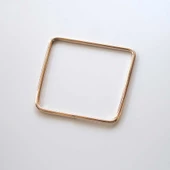 Metal Çanta Sapı // Gold Kare (Çift) thumbnail 2