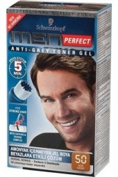 Perfect Erkek Saç Boyası No:50 Açık Kahve - 1
