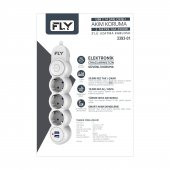 FLY Akım Korumalı Priz 3'lü, 2 Metre, 2 USB 2.1A - 3