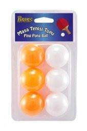 Brons Pinpon Topu 6 lı - 1