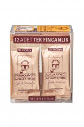 Mehmet Efendi 12 Adet Tek Fincanlık Türk Kahvesi 6 gr - 1