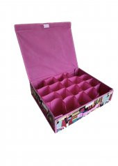 20 Bölmeli Çekmece Düzenleyici Organizer Pembe Desenli 103 - 1