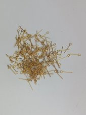 Nikel Kaplama Halkalı Takı Çivisi Sarı 1 Kg 18mm - 2