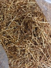 Nikel Kaplama Halkalı Takı Çivisi Sarı 1 Kg 18mm - 3