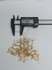 Nikel Kaplama Halkalı Takı Çivisi Sarı 1 Kg 18mm - 4
