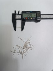 Nikel Kaplama Düz Takı Çivisi 1Kg 16mm - 4