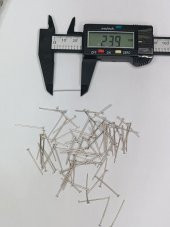 Nikel Kaplama Düz Takı Çivisi 1Kg 24mm - 4